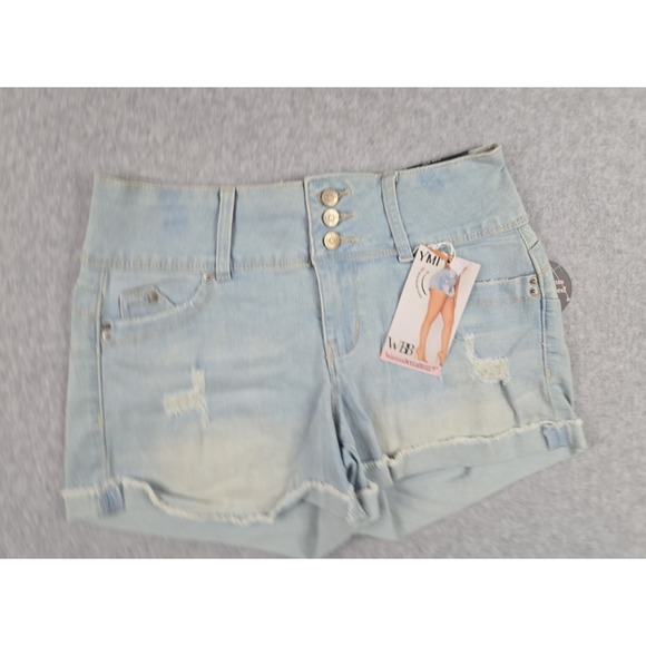 YMI Pants - YMI Wanna Betta Butt Womens Size 5 Denim Jean Shorts Distressed Stretch NWT